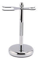 Estilo Chrome Razor and Shaving Brush Stand