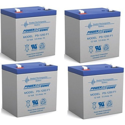 12v 4500 mAh UPS Battery for Acme Security Systems SDC602 - 4 Pack