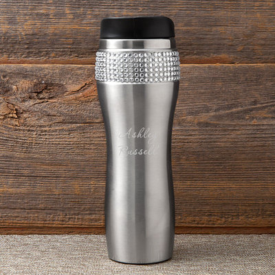 Jds Marketing & Sales, Inc. Personalized Bling Travel Tumbler