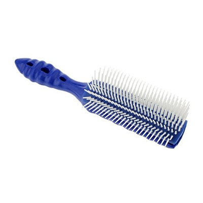 SM SunniMix 9 Row Anti-static Hair Styling Comb Soft Tooth Smooth Hair Brush Hairbrush - Blue