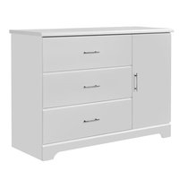 Storkcraft Brookside 3 Drawer Combo Dresser - White