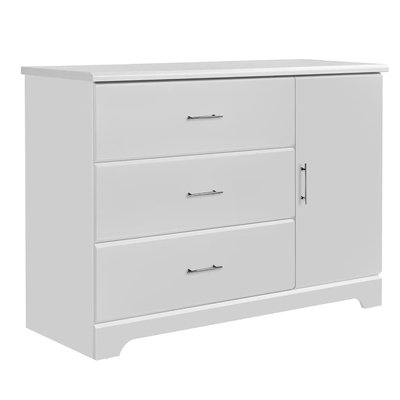 Storkcraft Brookside 3 Drawer Combo Dresser - White