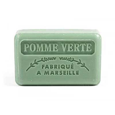 Foufour 125G Savon De Marseille Soap - Green Apple (Pomme Verte)