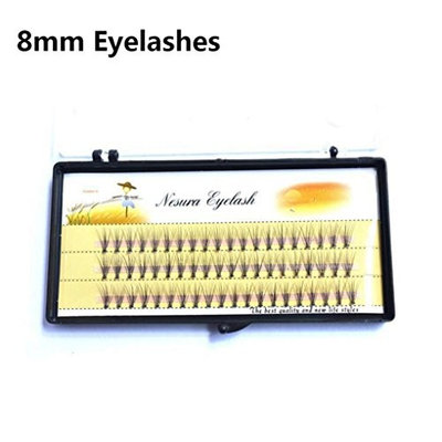 Individual False Eye Lashes 6D Wave Mink 0.07 C Black Silk Eyelashes Extension