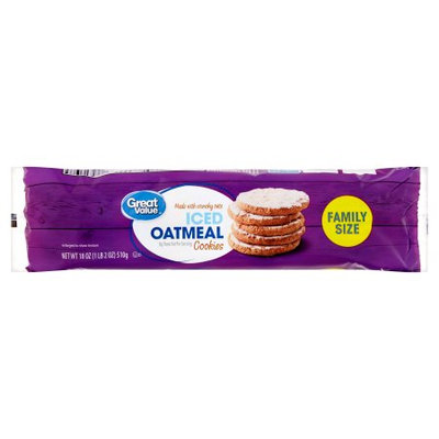 Great Value Iced Oatmeal Cookies