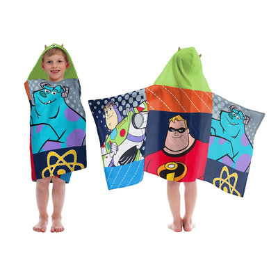 Disney Pixar Patchwork Hooded Towel