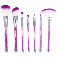 7 Pcs Diamonds Makeup Brush Set Eye Shadow Brush Cosmetics Blending Brush Tool