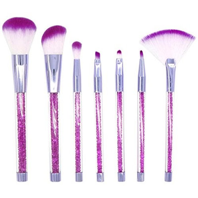 7 Pcs Diamonds Makeup Brush Set Eye Shadow Brush Cosmetics Blending Brush Tool