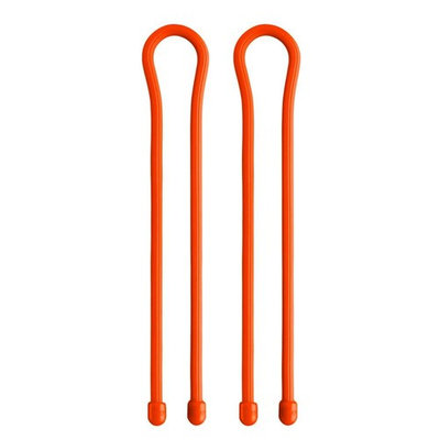 Nite Ize 18 in. Gear Tie in Bright Orange (2-Pack)