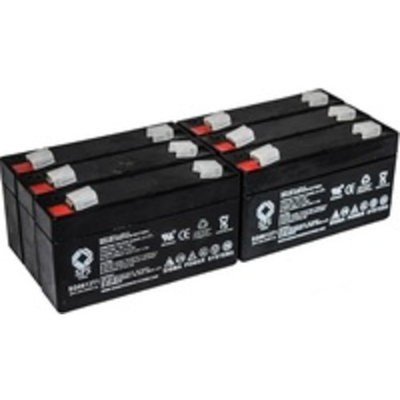 SPS Brand 6V 1.3 Ah (Terminal T1) Replacement battery for Marquette Medical BP711 (6 PACK)
