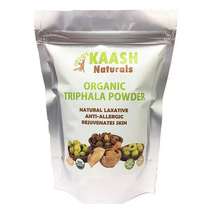 Organic TRIPHALA Powder, 100% Raw from India, Natural, SuperFood, Gluten Free, Herbal, KAASH Naturals