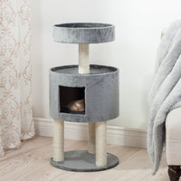 Trademark Global Llc Kitty Cat Condo with Overhead Balcony - Grey
