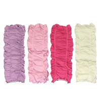 Wrapables Ruffle Leg Warmers for Toddler, Hot Pink