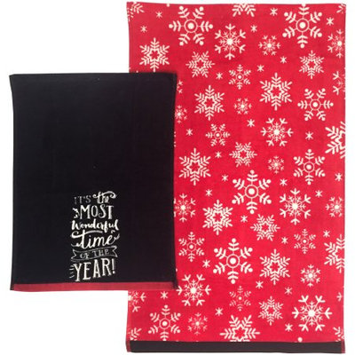 Trans Industrial Corp Holiday Time 2pc Hand/Tip Towel Set