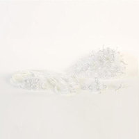 Angels Garment White Crystals Headpiece Wedding Bouquet Set