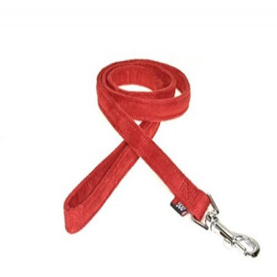 Dogline M8061-3 6 ft. L x 0. 63 W inch Comfort Microfiber Dog Leash, Red