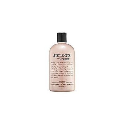 Philosophy Apricots & Cream 3 in 1 Shower Gel, Bubble Bath & Shampoo, 16 oz