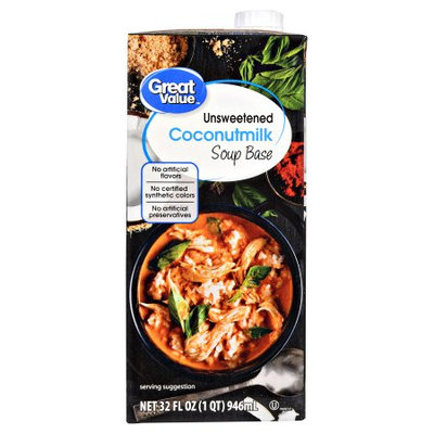 Great Value Gv Unsweetened Coconut Milk 32oz