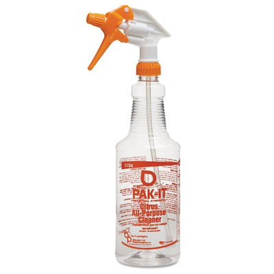 Pak-It. 578420004012 Color-Coded Trigger-Spray Bottle 32 oz Orange: Citrus All-Purpose Cleaner