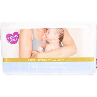 Wal-mart Stores, Inc. Parent's Choice Premium Diapers, Newborn, 32 Diapers