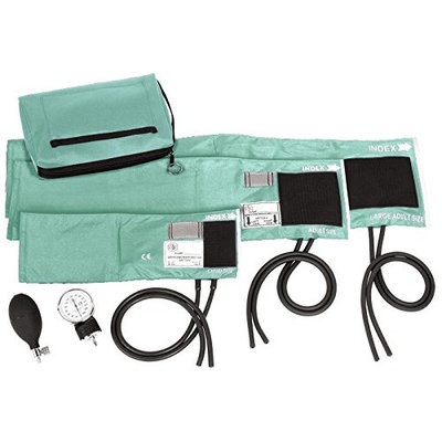 Prestige Medical 3-in-1 Aneroid Sphygmomanometer Set with Carry Case, Aqua Sea