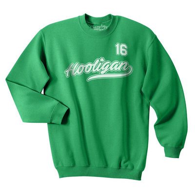 Crazy Dog TShirts - Hooligan All Star 16 Funny Lucky St. Patrick's Day Unisex Crew Neck Sweatshirt