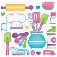 16ct Little Chef Cocktail Beverage Napkins
