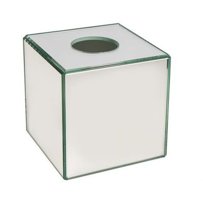CRYSTAL MIRROR TISSUE BOX COVER