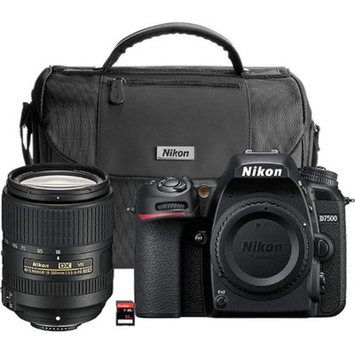 Nikon D7500 Black Digital SLR With 18-300mm VR Lens Kit