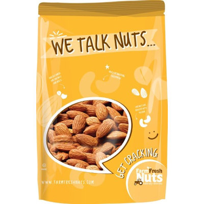 Raw Almonds - Premium Freshness & Super Crunchy - By Farm Fresh Nuts (1 LB)