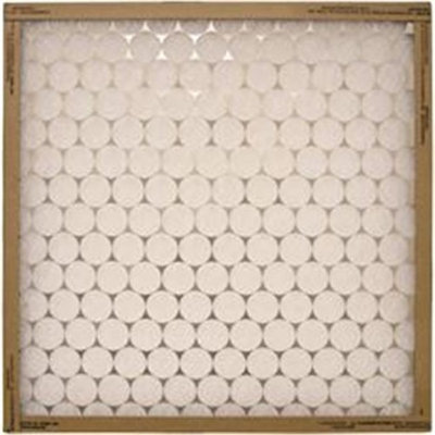 Flanders 2488673 EZ Flow Merv 4 Flat-Panel Fiberglass Air Filter 24 x 24 x 2 in. - 12 Per Case