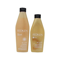 Redken All Soft Shampoo 10.1 oz and Conditioner 8.5 oz Duo (As Pictured)