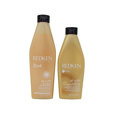 Redken All Soft Shampoo 10.1 oz and Conditioner 8.5 oz Duo (As Pictured)