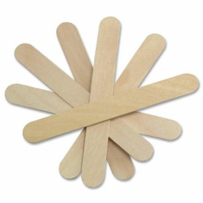 Medline Wood Tongue Depressors, Non-Sterile, 500 Count (Pack Of 10), Great for spreading ointments, mixing or stirring medications, wax application, crafts