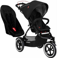 Phil & Teds Sport V5 5 With Double Seat - Black