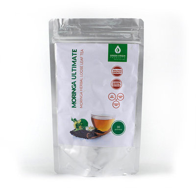 Gourmet Loose Leaf Moringa Tea, Makes 30 Cups of Tea