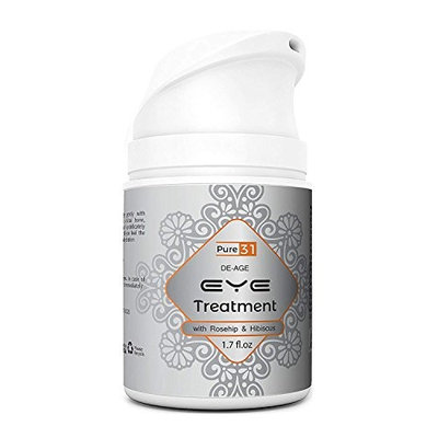 Eye Treatment Gel with Rosehip and Hibiscus by Pure 31 - Perfect Eye Gel For Brightening, Firming, Hydrating, Lifting & Tightening, 1.7oz