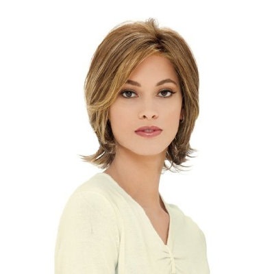 Estetica Design MONIKA SOFT LAYERED BOB W/ NATURAL Womens Wig CARAMELKISS Color