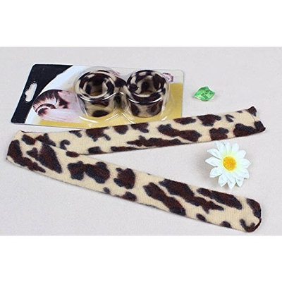 1 pcs Brown Leopard French Hairagami Hair Braider Twist Bun Poly Tail Holder styling Snap AOSTEK(TM) by Aostek