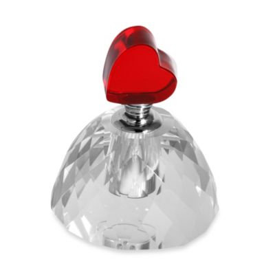Oleg Cassini Red Heart Perfume Holder, Red