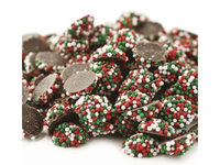 Kargher Mini Christmas Nonpareils Dark Chocolate Candy 2 pounds