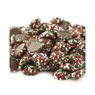 Kargher Mini Christmas Nonpareils Dark Chocolate Candy 2 pounds