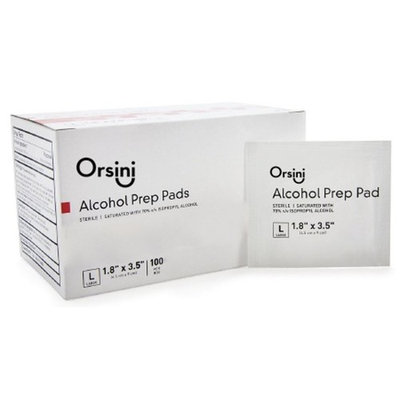 Orsini Sterile Alcohol Prep Pads, Large (Pack of 500)