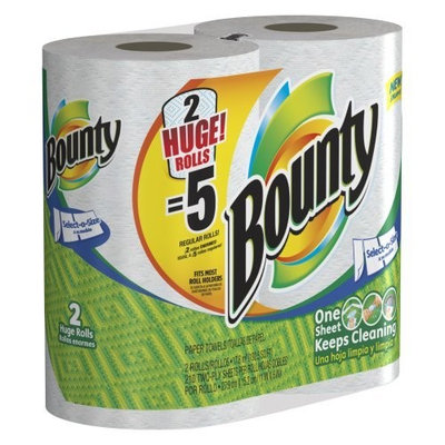 Bounty Huge Roll Select-A-Size, White, 12 Count