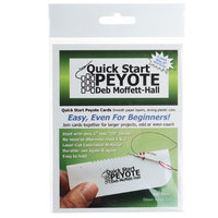 Quick Start Peyote Cards, By Deb Moffet-Hall For 8/0 Seed Beads, 3 Pack