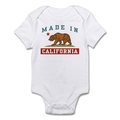 CafePress - Made In California Infant Bodysuit - Baby Light Bodysuit
