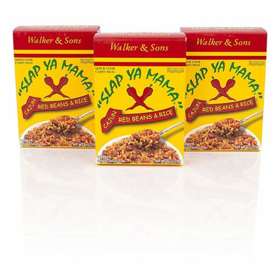 Slap Ya Mama Louisiana Style Red Beans and Rice Dinner Mix, Quick and Easy Cajun Meal, 8 Ounce Box, Pack of 3