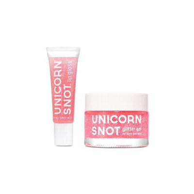 Unicorn Snot Holographic Glitter Lip Gloss + Gel, Combo Pack, Vegan & Cruelty-Free (G