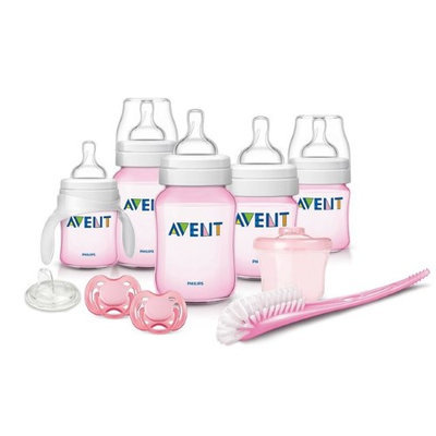 Philips Avent Classic Tinted Pink Newborn Gift Set