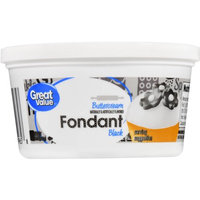 Great Value Black Buttercream Fondant
